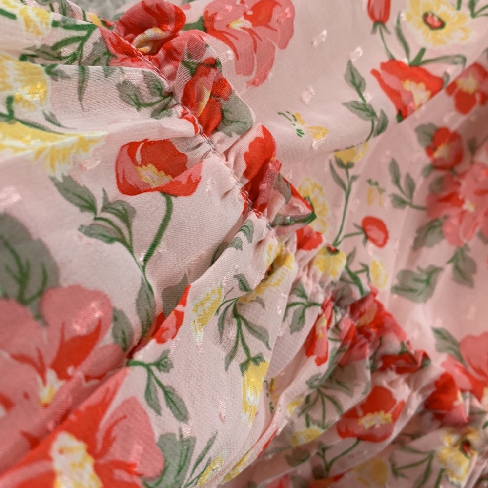 NWT Christian Siriano 4T Floral Pink Ruffle Dress - Picture 5 of 12